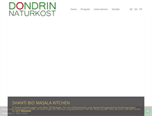 Tablet Screenshot of dondrin-naturkost.ch